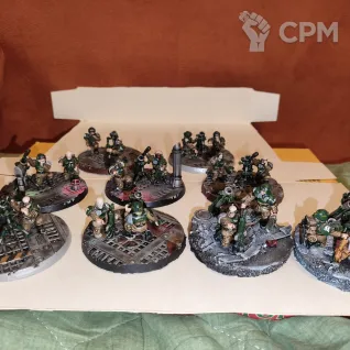 Описание картинки Cadian heavy weapon squad минометы от Marcus по цене 1 680руб | Свободный Рынок Миниатюр - СРМ