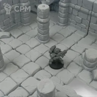 Описание картинки Разрушенный Замок - Фэнтези Террейн от Terrain Print по цене 2 850руб | Свободный Рынок Миниатюр - СРМ