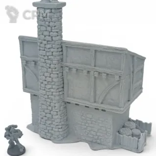 Описание картинки Дом Бриарвуда №2 - Фэнтези Террейн от Terrain Print по цене 1 500руб | Свободный Рынок Миниатюр - СРМ