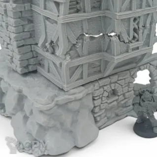 Описание картинки Разрушенный Дом Мэра - Фэнтези Террейн, Shadowfey от Terrain Print по цене 2 900руб | Свободный Рынок Миниатюр - СРМ