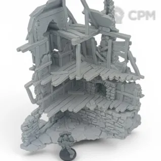 Описание картинки Разрушенный Дом Мэра - Фэнтези Террейн, Shadowfey от Terrain Print по цене 2 900руб | Свободный Рынок Миниатюр - СРМ