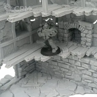 Описание картинки Разрушенный Дом Мэра - Фэнтези Террейн, Shadowfey от Terrain Print по цене 2 900руб | Свободный Рынок Миниатюр - СРМ