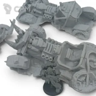 Описание картинки Разбитые Орочьи Багги - Warhammer Террейн от Terrain Print по цене 1 900руб | Свободный Рынок Миниатюр - СРМ