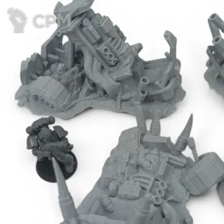 Описание картинки Разбитые Орочьи Багги - Warhammer Террейн от Terrain Print по цене 1 900руб | Свободный Рынок Миниатюр - СРМ