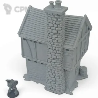 Описание картинки Дом Бриарвуда №3 - Фэнтези Террейн от Terrain Print по цене 1 500руб | Свободный Рынок Миниатюр - СРМ