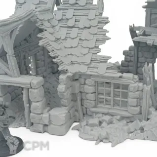 Описание картинки Таверна "Последний глоток" - Фэнтези Террейн от Terrain Print по цене 1 800руб | Свободный Рынок Миниатюр - СРМ