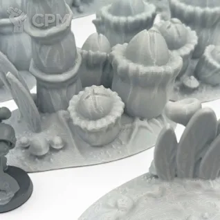 Описание картинки Инопланетные растения - Террейн от Terrain Print по цене 2 400руб | Свободный Рынок Миниатюр - СРМ