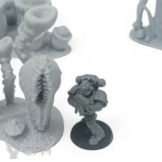 Описание картинки Инопланетные растения - Террейн от Terrain Print по цене 2 400руб | Свободный Рынок Миниатюр - СРМ