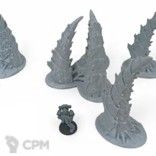 Описание картинки Наросты Тиранид - Warhammer Террейн от Terrain Print по цене 2 500руб | Свободный Рынок Миниатюр - СРМ