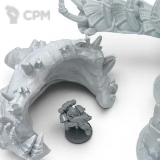 Описание картинки Наросты Тиранид - Warhammer Террейн от Terrain Print по цене 2 500руб | Свободный Рынок Миниатюр - СРМ