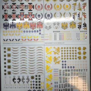 Описание картинки Empire Of Man transfer sheet Декали Империи от Fle94 по цене 1 500руб | Свободный Рынок Миниатюр - СРМ