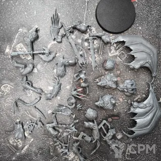 Описание картинки Daemon Prince (Classic) оригинал от Fle94 Miniatures по цене 4 500руб | Свободный Рынок Миниатюр - СРМ