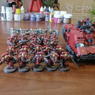 Описание картинки Blood angels army, без сангвинарной гвардии от Ринат по цене 16 000руб | Свободный Рынок Миниатюр - СРМ