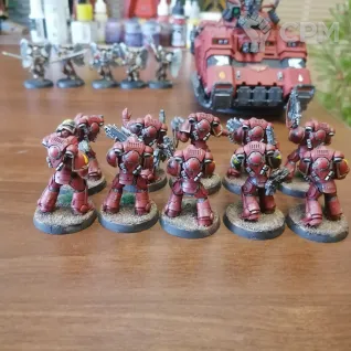 Описание картинки Blood angels army, без сангвинарной гвардии от Ринат по цене 16 000руб | Свободный Рынок Миниатюр - СРМ
