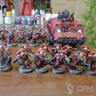 Описание картинки Blood angels army, без сангвинарной гвардии от Ринат по цене 16 000руб | Свободный Рынок Миниатюр - СРМ