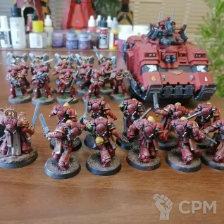 Описание картинки Blood angels army, без сангвинарной гвардии от Ринат по цене 16 000руб | Свободный Рынок Миниатюр - СРМ