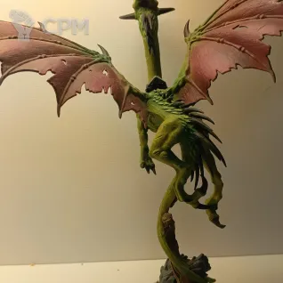 Описание картинки Dark Elf Dreadlord on Black Dragon от Rayadarian по цене 6 000руб | Свободный Рынок Миниатюр - СРМ
