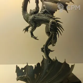 Описание картинки Dark Elf Dreadlord on Black Dragon от Rayadarian по цене 5 500руб | Свободный Рынок Миниатюр - СРМ