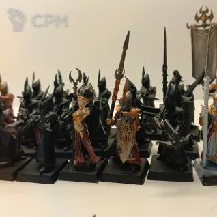 Описание картинки Dark Elves Dreadspears от Rayadarian по цене 6 000руб | Свободный Рынок Миниатюр - СРМ