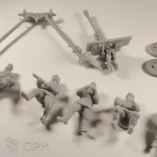 Описание картинки ЗиС-3 / 76-мм дивизионная пушка образца 1942 года с расчетом РККА от User59843 по цене 700руб | Свободный Рынок Миниатюр - СРМ