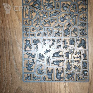 Описание картинки Armageddon: 10 Ork Boyz + 5 Gretchins от GLOM по цене 3 500руб | Свободный Рынок Миниатюр - СРМ