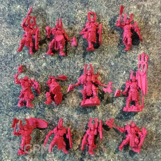 Описание картинки Chaos Warriors of Khorne от _Revan по цене 1 650руб | Свободный Рынок Миниатюр - СРМ