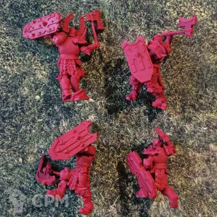 Описание картинки Chaos Warriors of Khorne от _Revan по цене 1 650руб | Свободный Рынок Миниатюр - СРМ