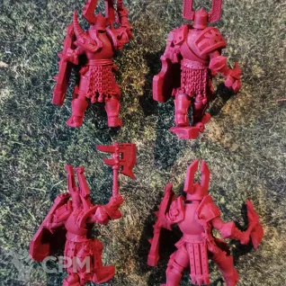 Описание картинки Chaos Warriors of Khorne от _Revan по цене 1 650руб | Свободный Рынок Миниатюр - СРМ
