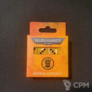 Описание картинки Imperial Fists Dice от Rexego по цене 2 700руб | Свободный Рынок Миниатюр - СРМ
