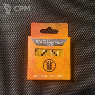 Описание картинки Imperial Fists Dice от Rexego по цене 2 800руб | Свободный Рынок Миниатюр - СРМ