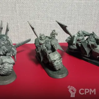 Описание картинки Space marine Bikes (Dark Vengeance) от Xero по цене 1 500руб | Свободный Рынок Миниатюр - СРМ