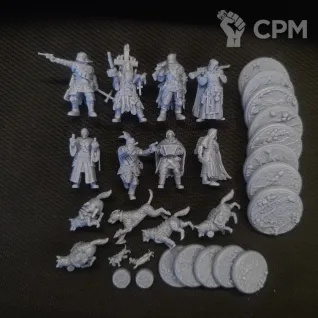 Описание картинки Red brigade Trench Crusade, 8шт + собаки. от Armorhamster по цене 900руб | Свободный Рынок Миниатюр - СРМ
