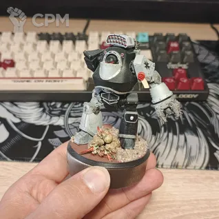 Описание картинки Два Contemptor Dreadnought, Raven guard. Black Templars от RaD_Shoohov по цене 600руб | Свободный Рынок Миниатюр - СРМ