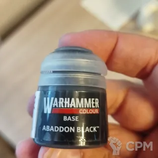 Описание картинки краска Abaddon black base от Arhiders по цене 350руб | Свободный Рынок Миниатюр - СРМ