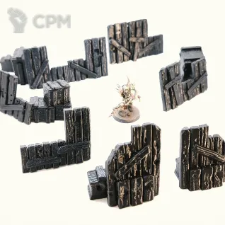 Описание картинки Комплект Баррикад | Trench Crusade от Rev127 по цене 300руб | Свободный Рынок Миниатюр - СРМ