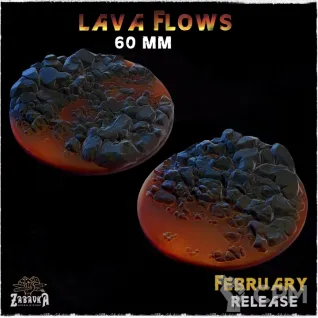 Описание картинки База 60мм под лаву(lava bases) 1 шт. от Print and play по цене 250руб | Свободный Рынок Миниатюр - СРМ