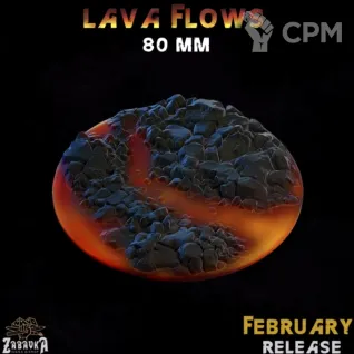 Описание картинки База 80мм под лаву(lava bases) 1 шт. от Print and play по цене 500руб | Свободный Рынок Миниатюр - СРМ