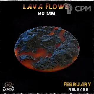 Описание картинки База 90мм под лаву(lava bases) 1 шт. от Print and play по цене 600руб | Свободный Рынок Миниатюр - СРМ