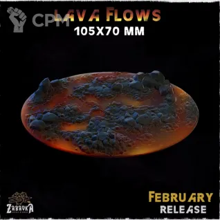 Описание картинки База 105x70мм под лаву(lava bases) 1 шт. от Print and play по цене 600руб | Свободный Рынок Миниатюр - СРМ