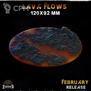 Описание картинки База 120x92мм под лаву(lava bases) 1 шт. от Print and play по цене 800руб | Свободный Рынок Миниатюр - СРМ