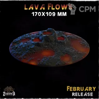 Описание картинки База 170x109мм под лаву(lava bases) 1 шт. от Print and play по цене 1 000руб | Свободный Рынок Миниатюр - СРМ