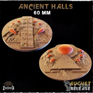 Описание картинки Базы 60мм под руины (ancient ruins) 1 шт. от Print and play по цене 250руб | Свободный Рынок Миниатюр - СРМ