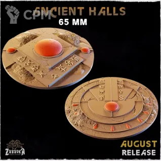 Описание картинки Базы 65мм под руины (ancient ruins) 1 шт. от Print and play по цене 250руб | Свободный Рынок Миниатюр - СРМ