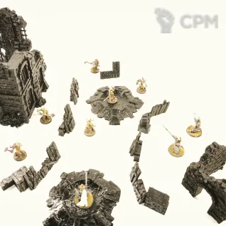 Описание картинки Комплект террейна "Руины завода" - 15 элементов | Trench Crusade от Rev127 по цене 3 800руб | Свободный Рынок Миниатюр - СРМ