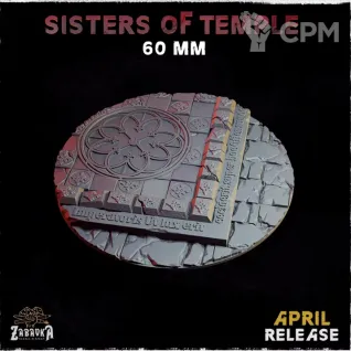Описание картинки Базы 60мм под храмы (temple) 1 шт. от Print and play по цене 250руб | Свободный Рынок Миниатюр - СРМ