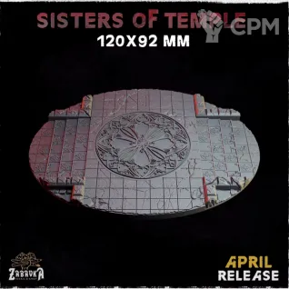 Описание картинки Базы 120х92мм под храмы (temple) 1 шт. от Print and play по цене 800руб | Свободный Рынок Миниатюр - СРМ