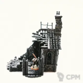 Описание картинки Сгоревший дом | Fantasy / AoS / DnD от Rev127 по цене 500руб | Свободный Рынок Миниатюр - СРМ
