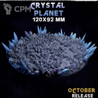 Описание картинки Базы 120х92мм Кристальные (Crystal) 1 шт. от Print and play по цене 800руб | Свободный Рынок Миниатюр - СРМ