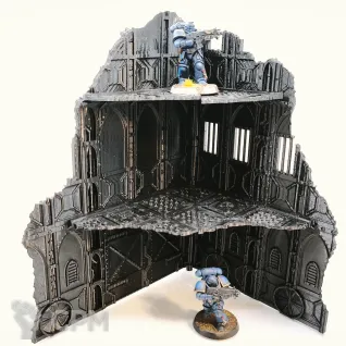 Описание картинки Трёхэтажная руина B Armored Ruins set |11th ed | Warhammer 40K от Rev127 по цене 1 200руб | Свободный Рынок Миниатюр - СРМ