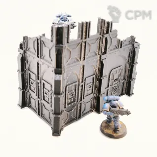 Описание картинки Двухэтажная руина B Armored Ruins set |11th ed | Warhammer 40K от Rev127 по цене 600руб | Свободный Рынок Миниатюр - СРМ